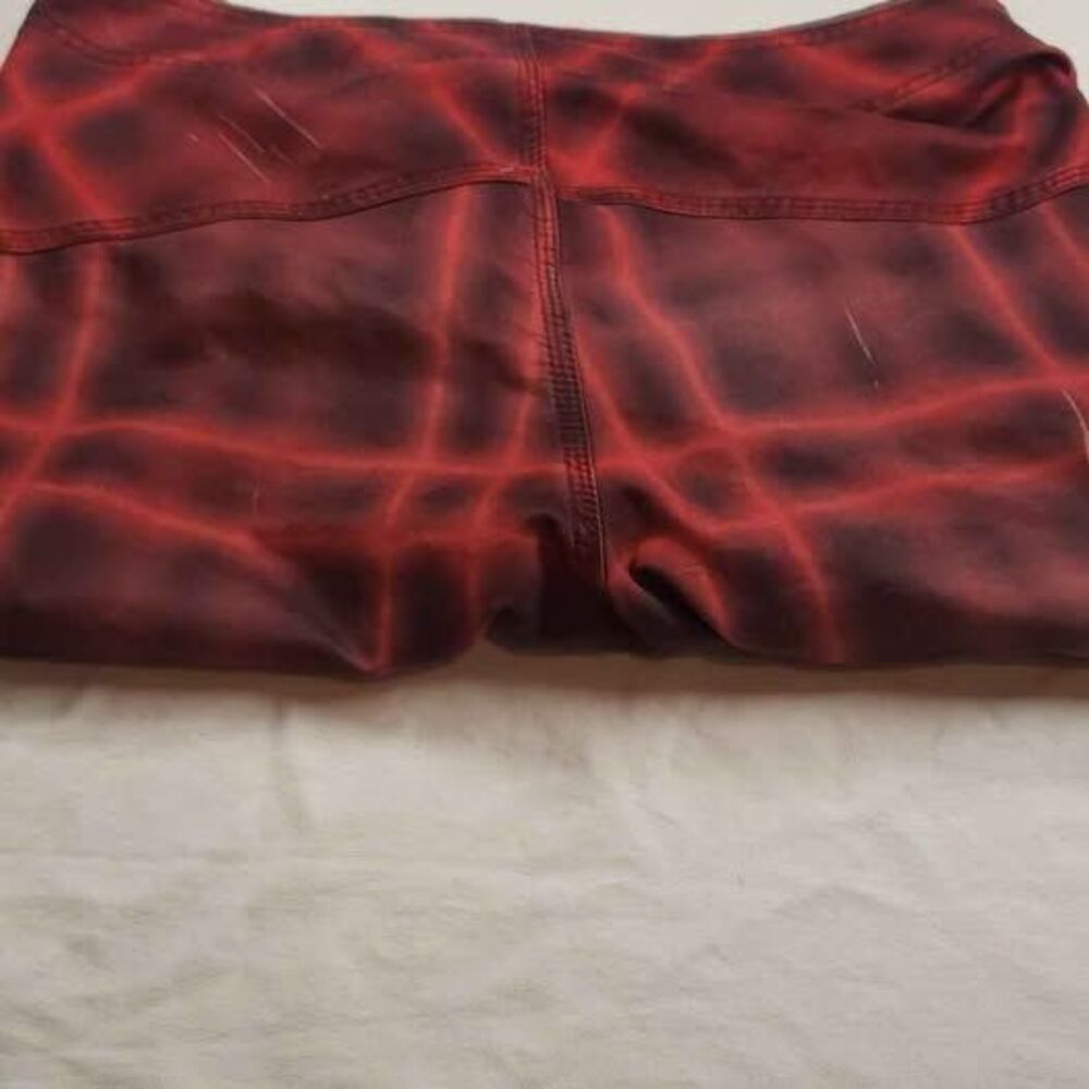 Hurley Red Orange Plaid Board Shorts 32 waist - Picture 5 of 5